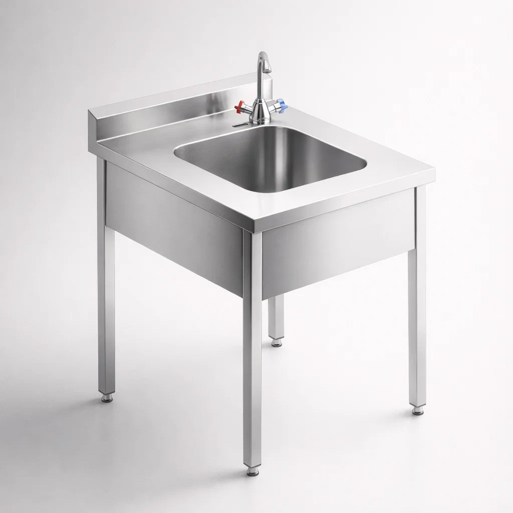 Plonge Adossée - 1 Bac (40x40x25)