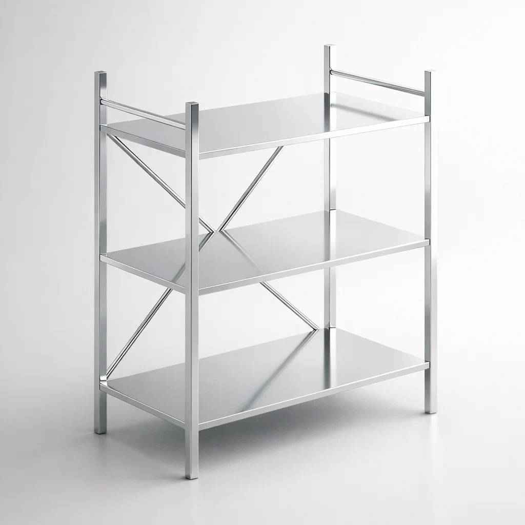 Étagère de rangement à 3 plateaux pleins (Standard)