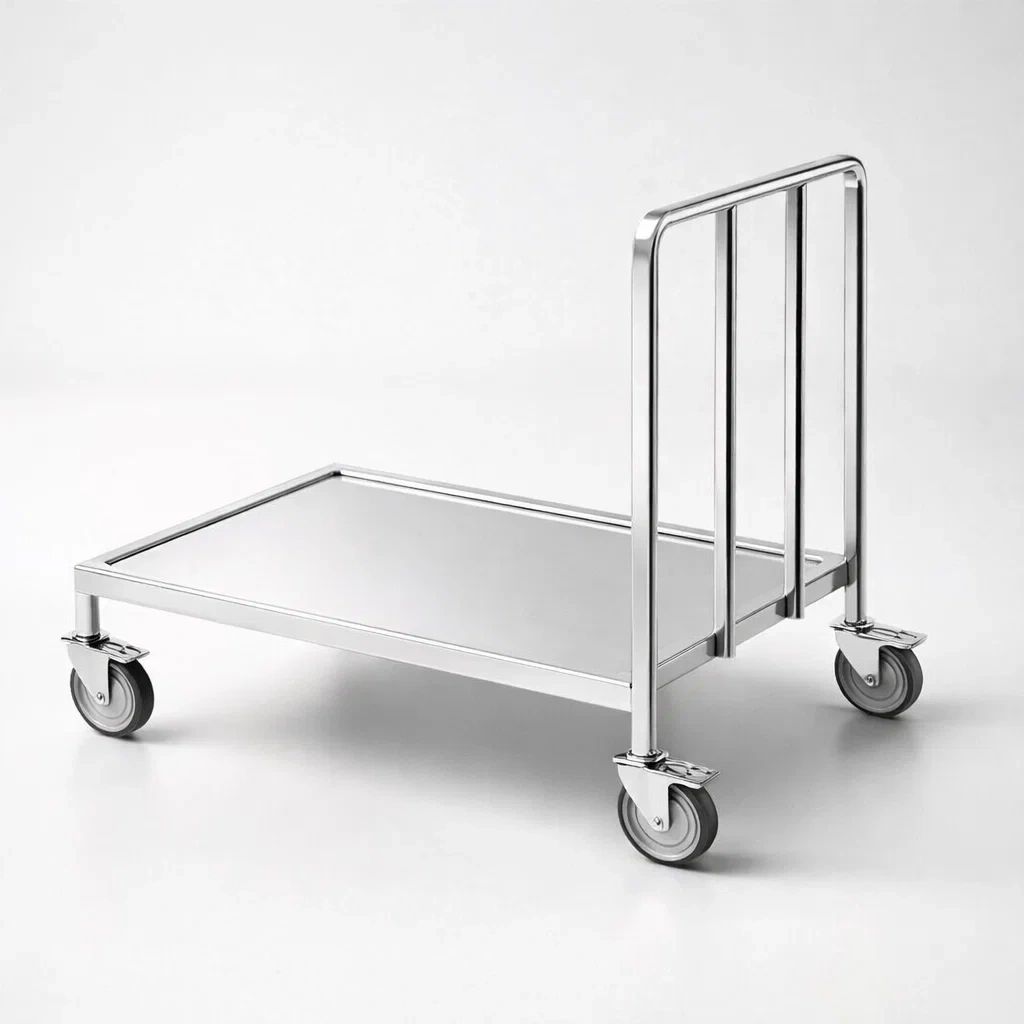 Chariot porte casiers