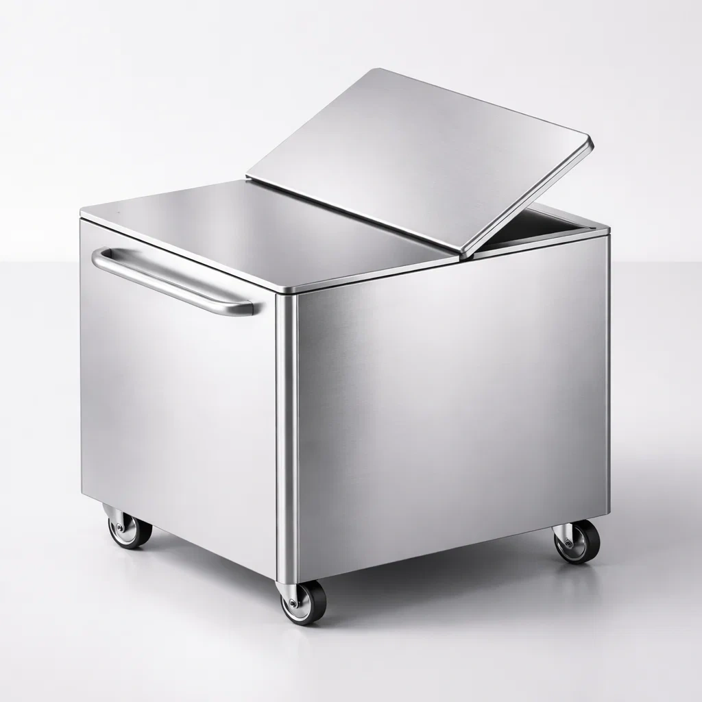 Cuve farine avec couvercle