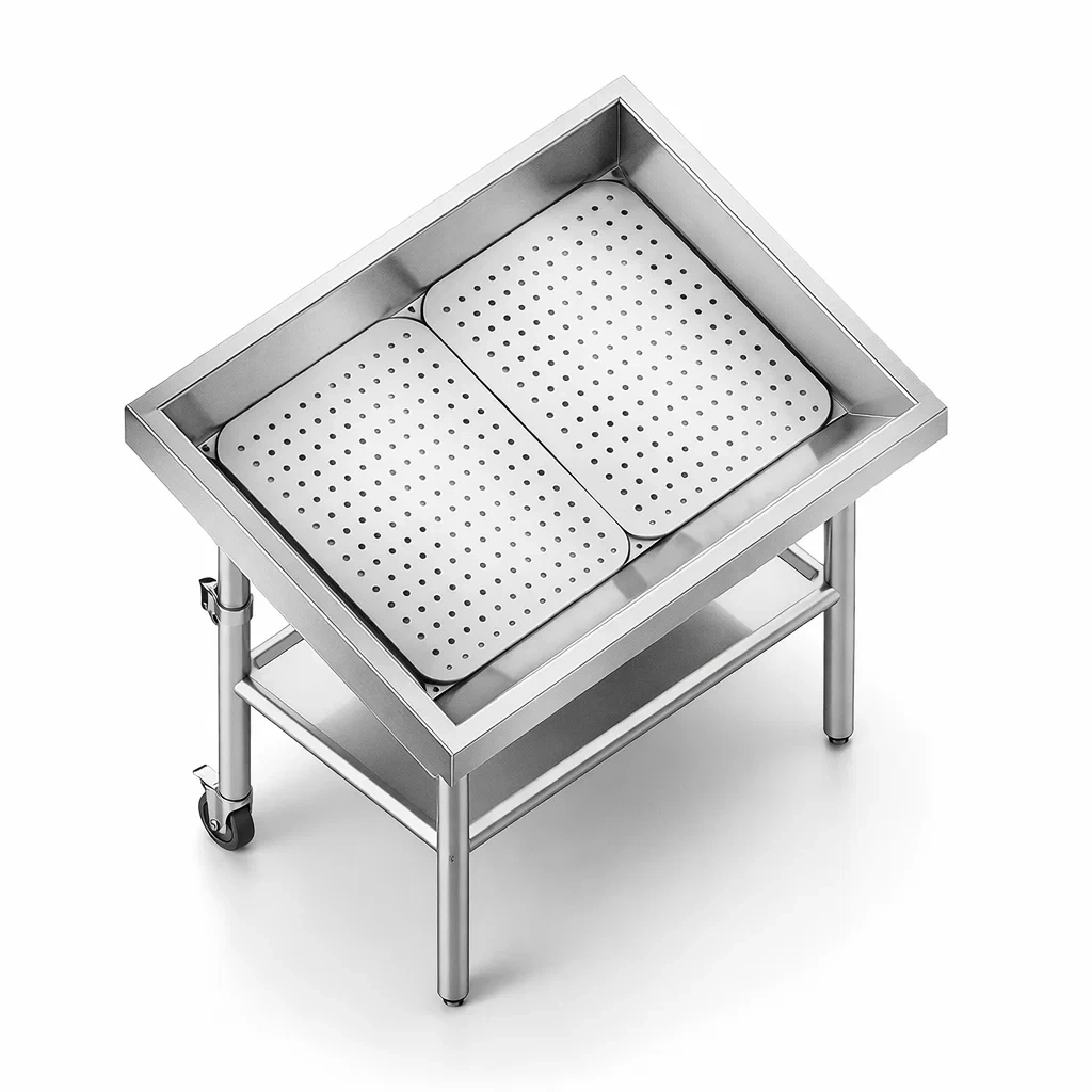 Module de présentation traverse simple - concept poissonnerie